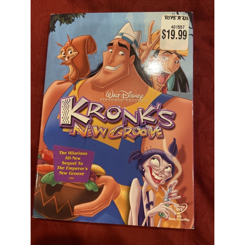 Disney Kronks New Groove (DVD 2005) Slip Cover Emperor Sequel Brand New